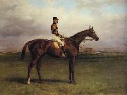 Harry Hall Mr.R.N.Blatt's 'Thorn' With Busby Up on york Bacecourse painting